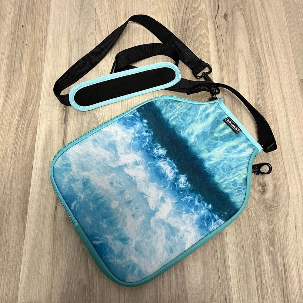 SunNordic Pickleball Blue Paddle Sleeve Case